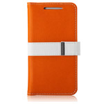 Чехол Momax Flip Diary Case для HTC One 801e (HTC M7) (оранжевый, кожанный)