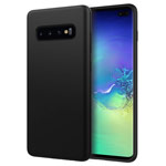 Чехол Yotrix LiquidSilicone для Samsung Galaxy S10 plus (черный, гелевый)