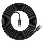 USB-кабель Baseus Cafule Cable универсальный (USB-C, 1 метр, черный, PD 3.1, 100W, 10Gbps)