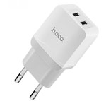 Зарядное устройство Hoco Superior Charger C33A универсальное (сетевое, 2.4A, 2xUSB, белое)