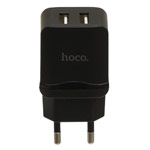 Зарядное устройство Hoco Superior Charger C33A универсальное (сетевое, 2.4A, 2xUSB, черное)