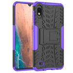 Чехол Yotrix Shockproof case для Samsung Galaxy A10 (фиолетовый, пластиковый)