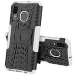 Чехол Yotrix Shockproof case для Samsung Galaxy A20 (белый, пластиковый)