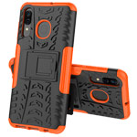 Чехол Yotrix Shockproof case для Samsung Galaxy A20 (оранжевый, пластиковый)