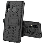 Чехол Yotrix Shockproof case для Samsung Galaxy A20 (черный, пластиковый)