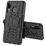 Чехол Yotrix Shockproof case для Samsung Galaxy A40 (черный, пластиковый)