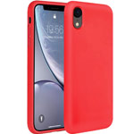 Чехол Yotrix LiquidSilicone для Apple iPhone XR (красный, гелевый)