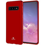 Чехол Mercury Goospery Jelly Case для Samsung Galaxy S10 (красный, гелевый)