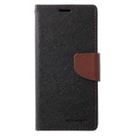 Чехол Mercury Goospery Fancy Diary Case для Samsung Galaxy A20 (черный/коричневый, винилискожа)