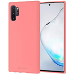 Чехол Mercury Goospery Soft Feeling для Samsung Galaxy Note 10 plus (розовый, силиконовый)