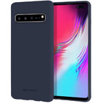 Чехол Mercury Goospery Soft Feeling для Samsung Galaxy S10 (синий, силиконовый)