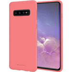 Чехол Mercury Goospery Soft Feeling для Samsung Galaxy S10 (розовый, силиконовый)