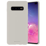 Чехол Mercury Goospery Soft Feeling для Samsung Galaxy S10 plus (серый, силиконовый)