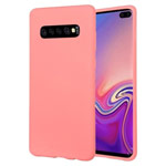 Чехол Mercury Goospery Soft Feeling для Samsung Galaxy S10 plus (розовый, силиконовый)