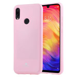 Чехол Mercury Goospery Soft Feeling для Xiaomi Redmi Note 7 (розовый, силиконовый)