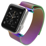 Ремешок для часов Yotrix Milanese Band для Apple Watch 38/40 мм (хамелеон, стальной)