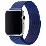 Ремешок для часов Yotrix Milanese Band для Apple Watch 38/40 мм (синий, стальной)
