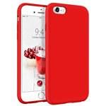 Чехол Yotrix LiquidSilicone для Apple iPhone 6S (красный, гелевый)