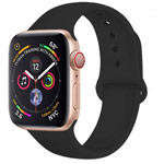 Ремешок для часов Yotrix Silicone Band для Apple Watch 38/40 мм (черный, силиконовый)