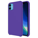 Чехол Yotrix LiquidSilicone для Apple iPhone 11 (фиолетовый, гелевый)