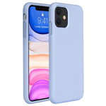 Чехол Yotrix LiquidSilicone для Apple iPhone 11 (голубой, гелевый)