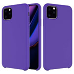 Чехол Yotrix LiquidSilicone для Apple iPhone 11 pro (фиолетовый, гелевый)