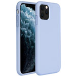 Чехол Yotrix LiquidSilicone для Apple iPhone 11 pro (голубой, гелевый)
