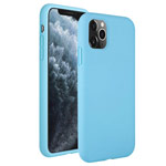 Чехол Yotrix LiquidSilicone для Apple iPhone 11 pro (темно-голубой, гелевый)