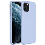 Чехол Yotrix LiquidSilicone для Apple iPhone 11 pro max (голубой, гелевый)