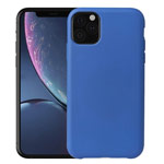 Чехол Yotrix LiquidSilicone для Apple iPhone 11 pro max (синий, гелевый)