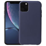 Чехол Yotrix LiquidSilicone для Apple iPhone 11 pro max (темно-синий, гелевый)