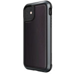 Чехол X-doria Defense Lux для Apple iPhone 11 (Black Leather, маталлический)