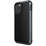 Чехол X-doria Defense Lux для Apple iPhone 11 pro max (Black Carbon, маталлический)