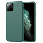 Чехол Yotrix LiquidSilicone для Apple iPhone 11 pro (темно-зеленый, гелевый)
