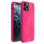 Чехол Yotrix LiquidSilicone для Apple iPhone 11 pro (малиновый, гелевый)