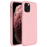 Чехол Yotrix LiquidSilicone для Apple iPhone 11 pro max (светло-розовый, гелевый)