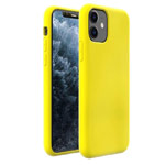 Чехол Yotrix LiquidSilicone для Apple iPhone 11 (лимонный, гелевый)