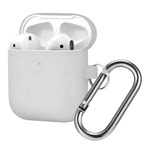 Чехол Synapse Buckle Case для Apple AirPods (Silver Glitter, силиконовый)