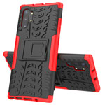Чехол Yotrix Shockproof case для Samsung Galaxy Note 10 plus (красный, пластиковый)