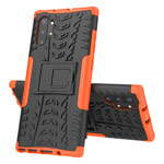 Чехол Yotrix Shockproof case для Samsung Galaxy Note 10 plus (оранжевый, пластиковый)