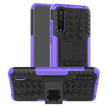 Чехол Yotrix Shockproof case для Xiaomi Mi A3 (фиолетовый, пластиковый)