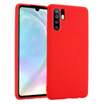 Чехол Yotrix LiquidSilicone для Huawei P30 pro (красный, гелевый)