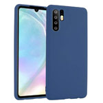 Чехол Yotrix LiquidSilicone для Huawei P30 pro (темно-синий, гелевый)