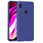 Чехол Yotrix LiquidSilicone для Xiaomi Redmi Note 7 (темно-синий, гелевый)