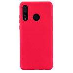 Чехол Yotrix LiquidSilicone для Huawei P30 lite (красный, гелевый)