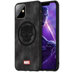 Чехол Marvel Avengers Leather case для Apple iPhone 11 (Black Panther, матерчатый)