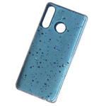 Чехол Yotrix GlitterFoil Case для Huawei P smart Z (голубой, гелевый)