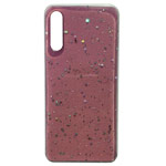 Чехол Yotrix GlitterFoil Case для Samsung Galaxy A50 (розовый, гелевый)
