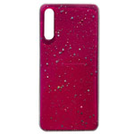 Чехол Yotrix GlitterFoil Case для Samsung Galaxy A50 (малиновый, гелевый)