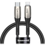 USB-кабель Baseus Flash Charge Cable (Lightning, USB-C, 18W PD, черный, 1 м)